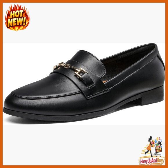 Pointed Toe Penny Loafers Elegant Chic Comfortable Flats Dressy Shoes